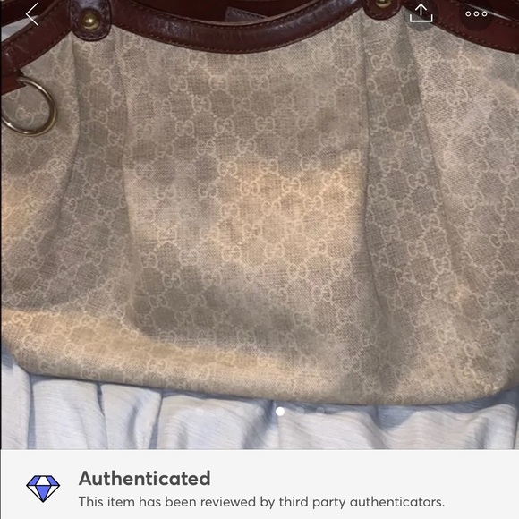 Authentic Gucci  diamante hobo bag - Picture 7 of 8